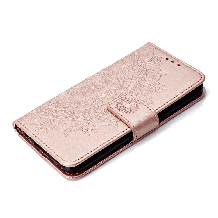 For LG K10 (2017) (EU / US Version)  Totem Flower Embossed Horizontal Flip TPU + PU Leather Case with Holder & Card Slots & Wallet