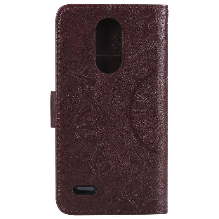 For LG K10 (2018) Totem Flower Embossed Horizontal Flip TPU + PU Leather Case with Holder & Card Slots & Wallet