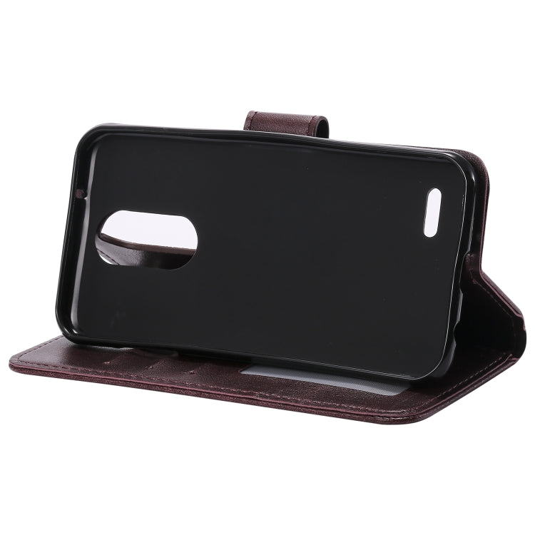 For LG K10 (2018) Totem Flower Embossed Horizontal Flip TPU + PU Leather Case with Holder & Card Slots & Wallet