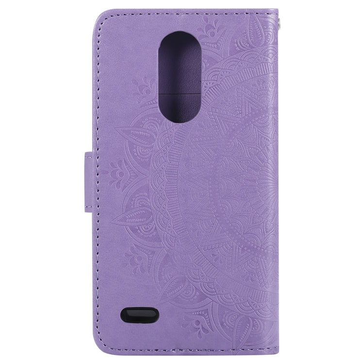 For LG K10 (2018) Totem Flower Embossed Horizontal Flip TPU + PU Leather Case with Holder & Card Slots & Wallet