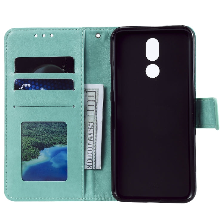 For LG K40 Totem Flower Embossed Horizontal Flip TPU + PU Leather Case with Holder & Card Slots & Wallet