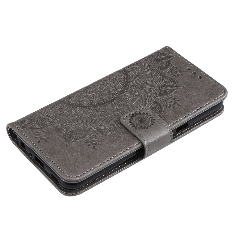 For LG K40 Totem Flower Embossed Horizontal Flip TPU + PU Leather Case with Holder & Card Slots & Wallet