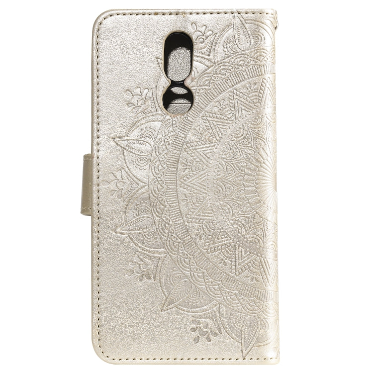 For LG K40 Totem Flower Embossed Horizontal Flip TPU + PU Leather Case with Holder & Card Slots & Wallet