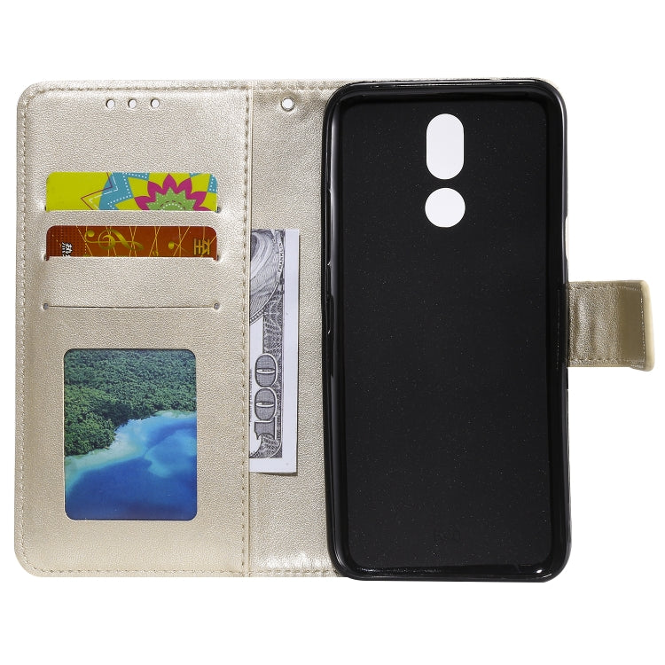 For LG K40 Totem Flower Embossed Horizontal Flip TPU + PU Leather Case with Holder & Card Slots & Wallet