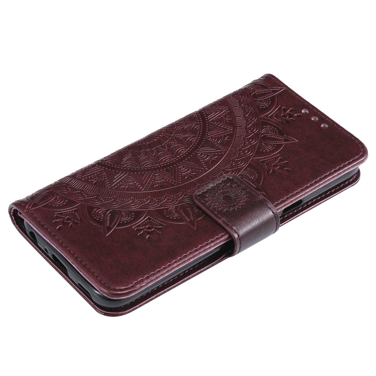 For LG K40 Totem Flower Embossed Horizontal Flip TPU + PU Leather Case with Holder & Card Slots & Wallet
