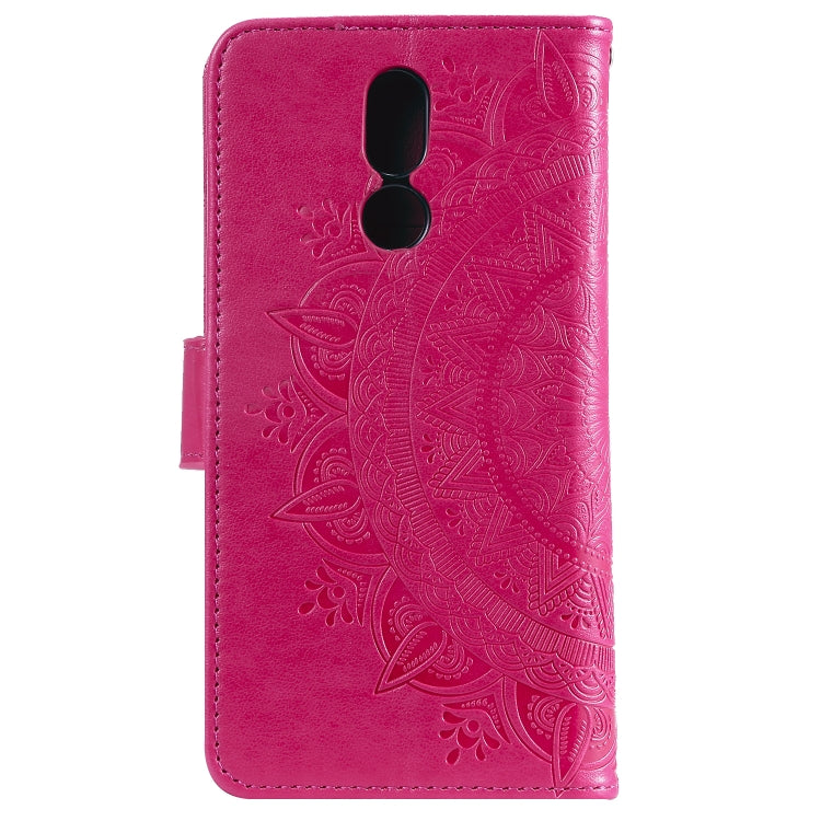 For LG K40 Totem Flower Embossed Horizontal Flip TPU + PU Leather Case with Holder & Card Slots & Wallet