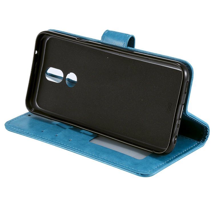 For LG K40 Totem Flower Embossed Horizontal Flip TPU + PU Leather Case with Holder & Card Slots & Wallet