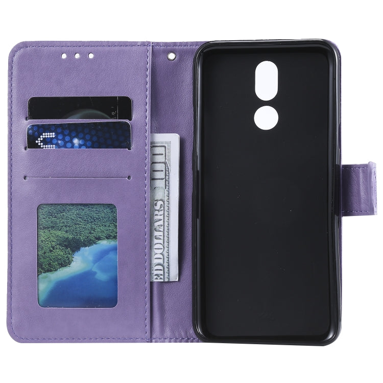 For LG K40 Totem Flower Embossed Horizontal Flip TPU + PU Leather Case with Holder & Card Slots & Wallet