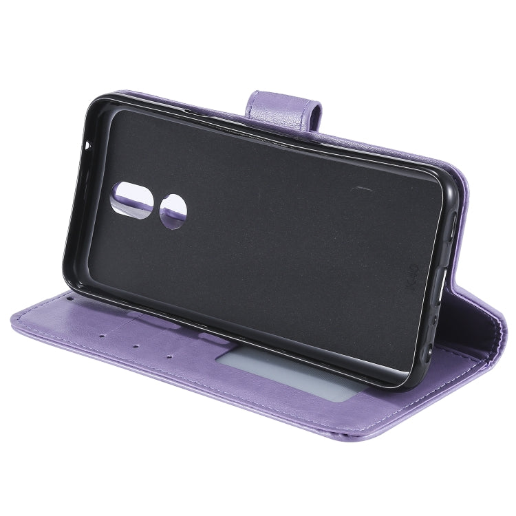 For LG K40 Totem Flower Embossed Horizontal Flip TPU + PU Leather Case with Holder & Card Slots & Wallet