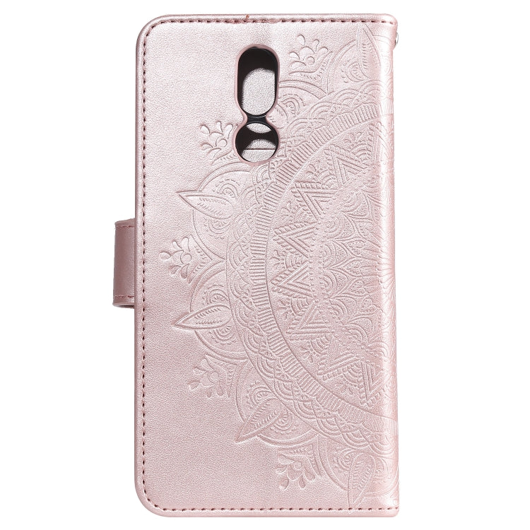 For LG K40 Totem Flower Embossed Horizontal Flip TPU + PU Leather Case with Holder & Card Slots & Wallet