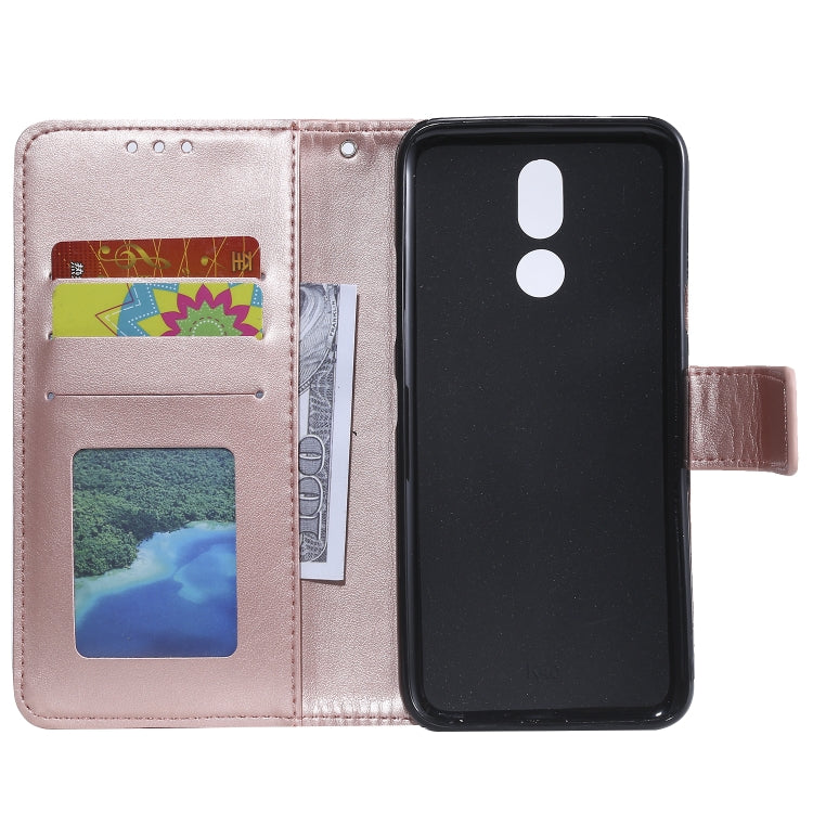 For LG K40 Totem Flower Embossed Horizontal Flip TPU + PU Leather Case with Holder & Card Slots & Wallet