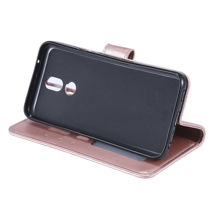 For LG K40 Totem Flower Embossed Horizontal Flip TPU + PU Leather Case with Holder & Card Slots & Wallet