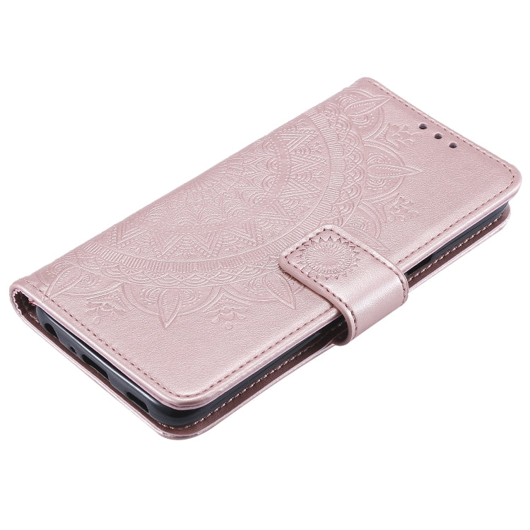 For LG K40 Totem Flower Embossed Horizontal Flip TPU + PU Leather Case with Holder & Card Slots & Wallet