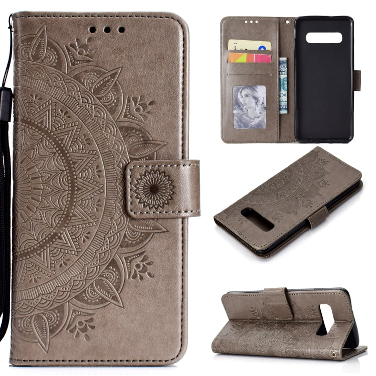 For V60 ThinQ 5G Totem Flower Embossed Horizontal Flip TPU + PU Leather Case with Holder & Card Slots & Wallet
