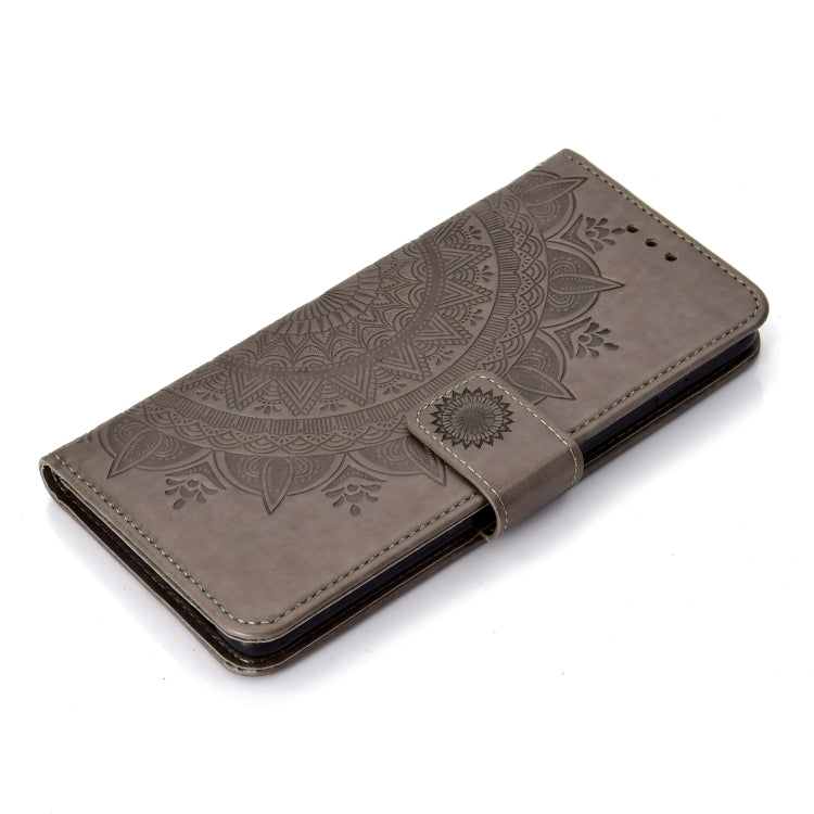 For V60 ThinQ 5G Totem Flower Embossed Horizontal Flip TPU + PU Leather Case with Holder & Card Slots & Wallet