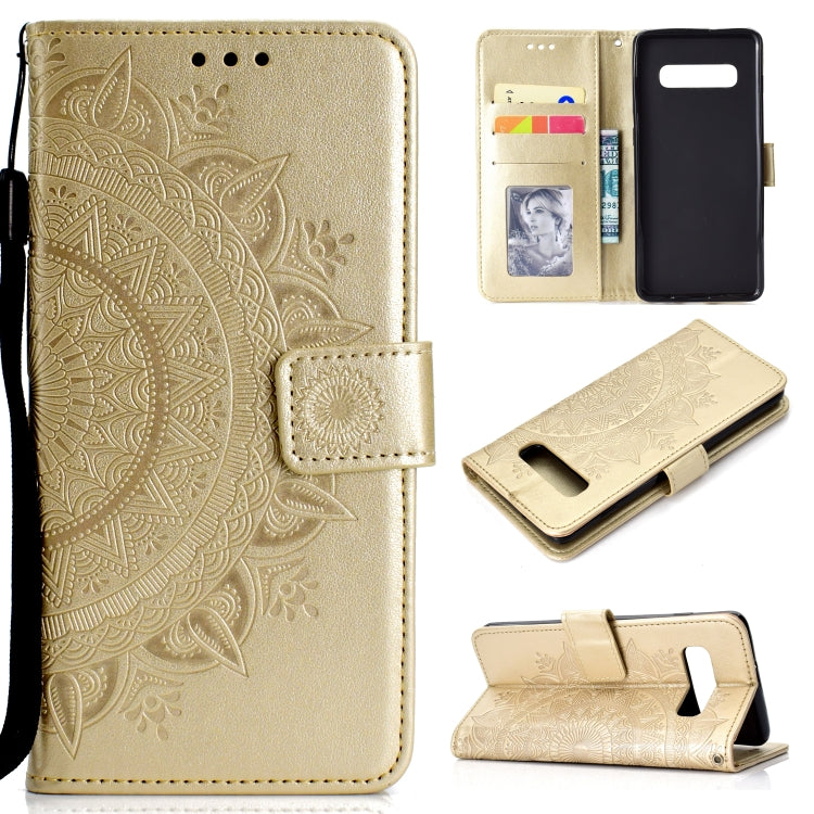 For V60 ThinQ 5G Totem Flower Embossed Horizontal Flip TPU + PU Leather Case with Holder & Card Slots & Wallet