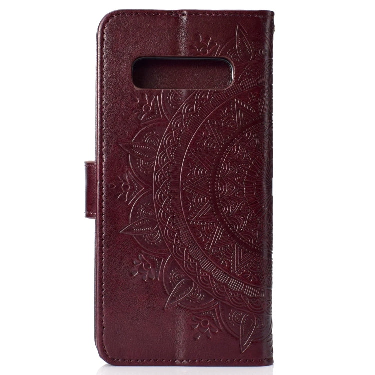 For V60 ThinQ 5G Totem Flower Embossed Horizontal Flip TPU + PU Leather Case with Holder & Card Slots & Wallet