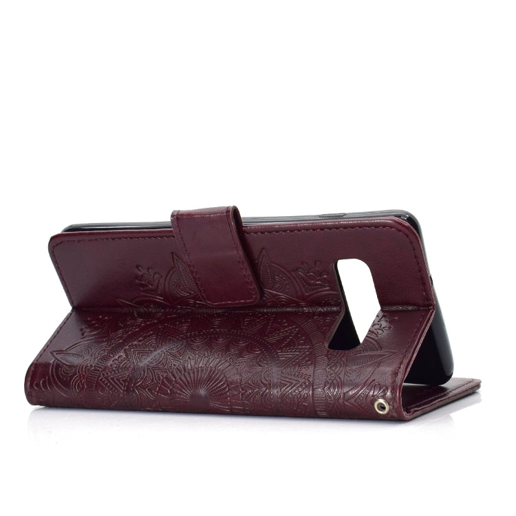 For V60 ThinQ 5G Totem Flower Embossed Horizontal Flip TPU + PU Leather Case with Holder & Card Slots & Wallet