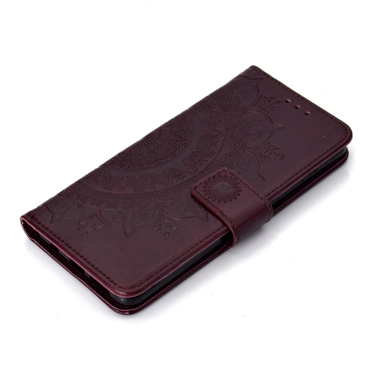 For V60 ThinQ 5G Totem Flower Embossed Horizontal Flip TPU + PU Leather Case with Holder & Card Slots & Wallet