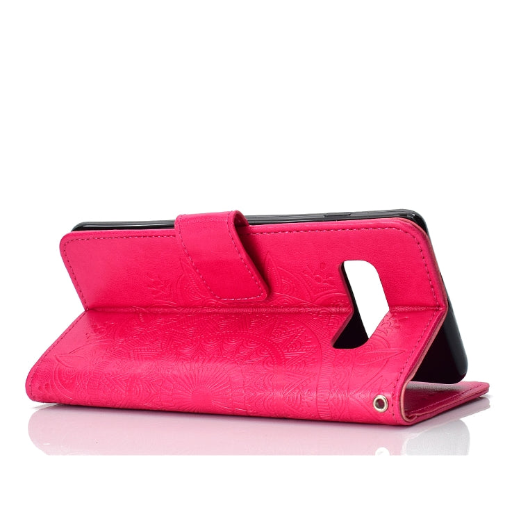 For V60 ThinQ 5G Totem Flower Embossed Horizontal Flip TPU + PU Leather Case with Holder & Card Slots & Wallet