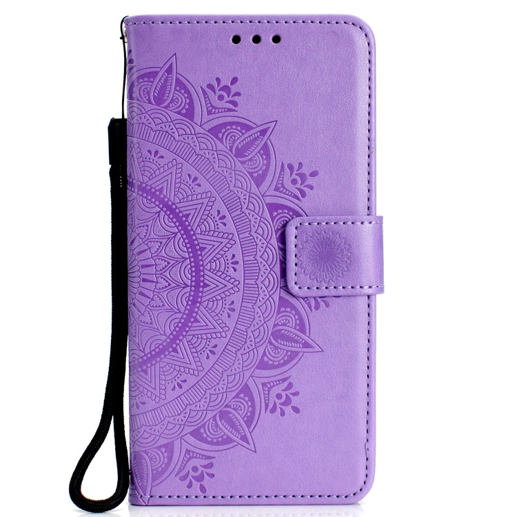 For V60 ThinQ 5G Totem Flower Embossed Horizontal Flip TPU + PU Leather Case with Holder & Card Slots & Wallet