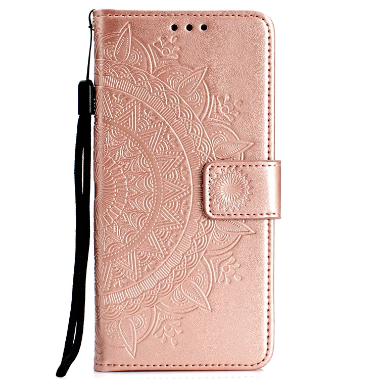 For V60 ThinQ 5G Totem Flower Embossed Horizontal Flip TPU + PU Leather Case with Holder & Card Slots & Wallet