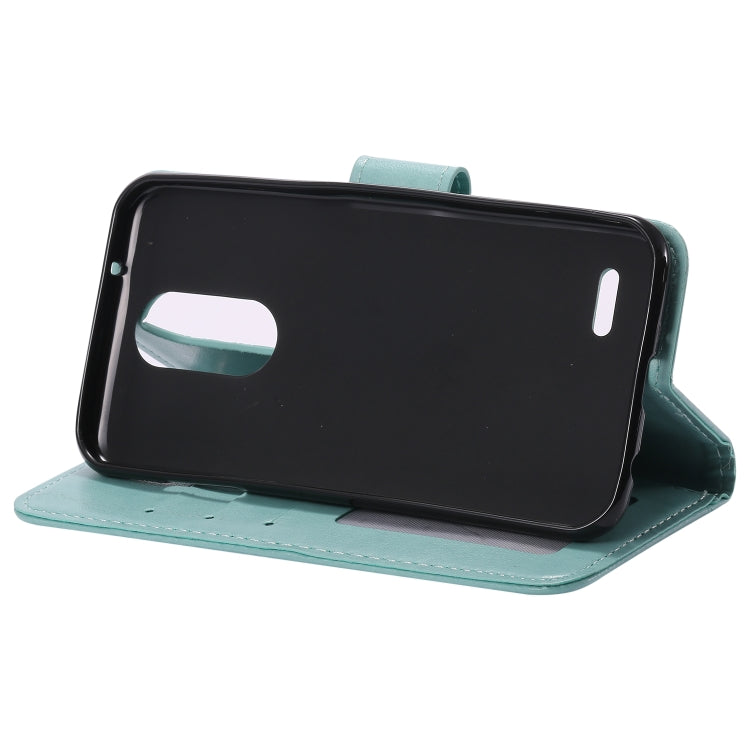 For LG X210 Totem Flower Embossed Horizontal Flip TPU + PU Leather Case with Holder & Card Slots & Wallet