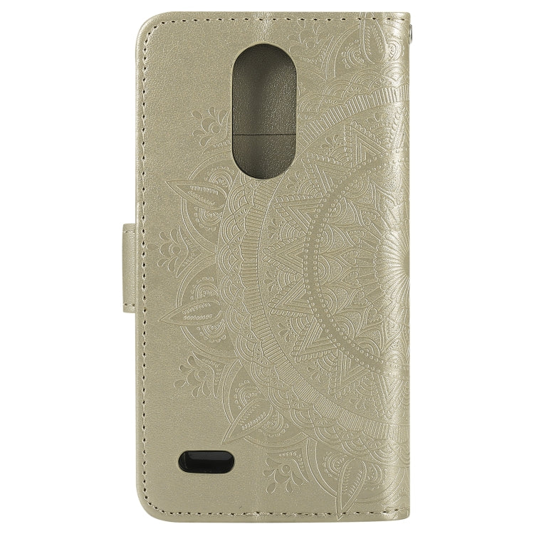 For LG X210 Totem Flower Embossed Horizontal Flip TPU + PU Leather Case with Holder & Card Slots & Wallet