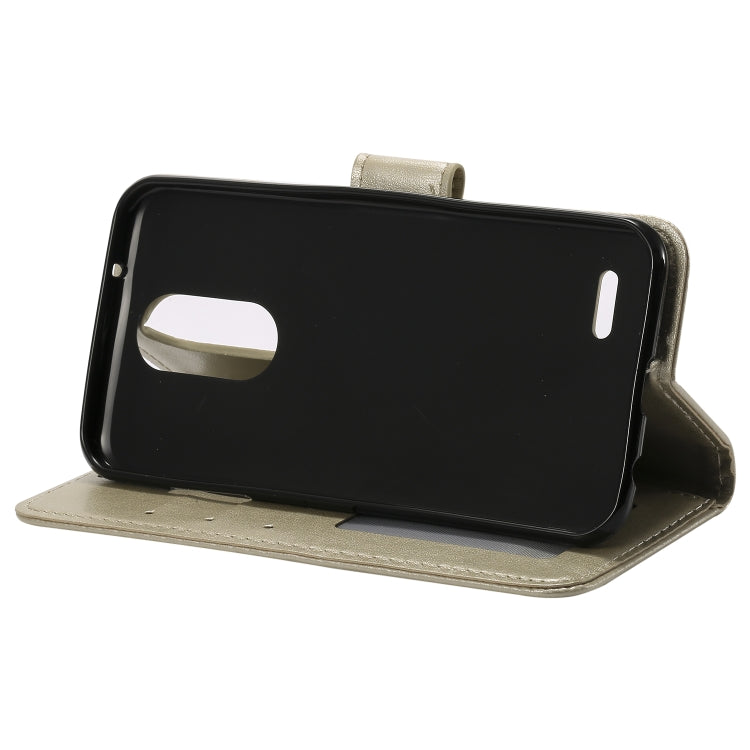 For LG X210 Totem Flower Embossed Horizontal Flip TPU + PU Leather Case with Holder & Card Slots & Wallet
