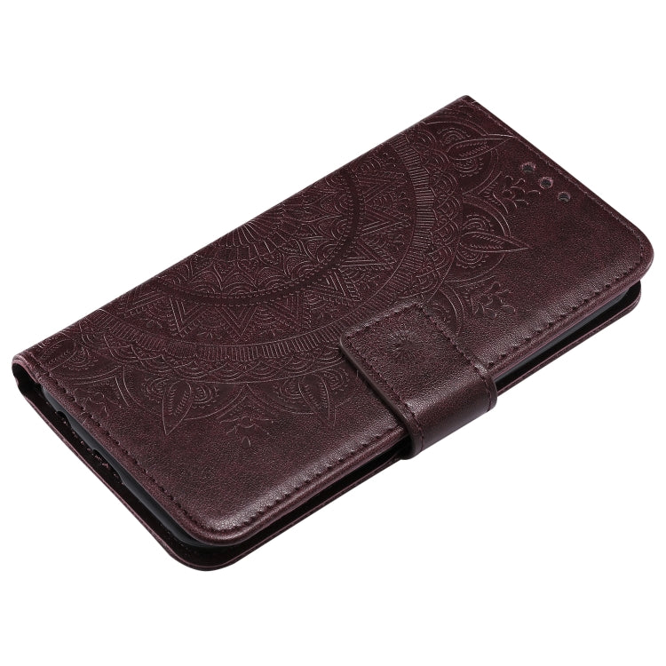For LG X210 Totem Flower Embossed Horizontal Flip TPU + PU Leather Case with Holder & Card Slots & Wallet