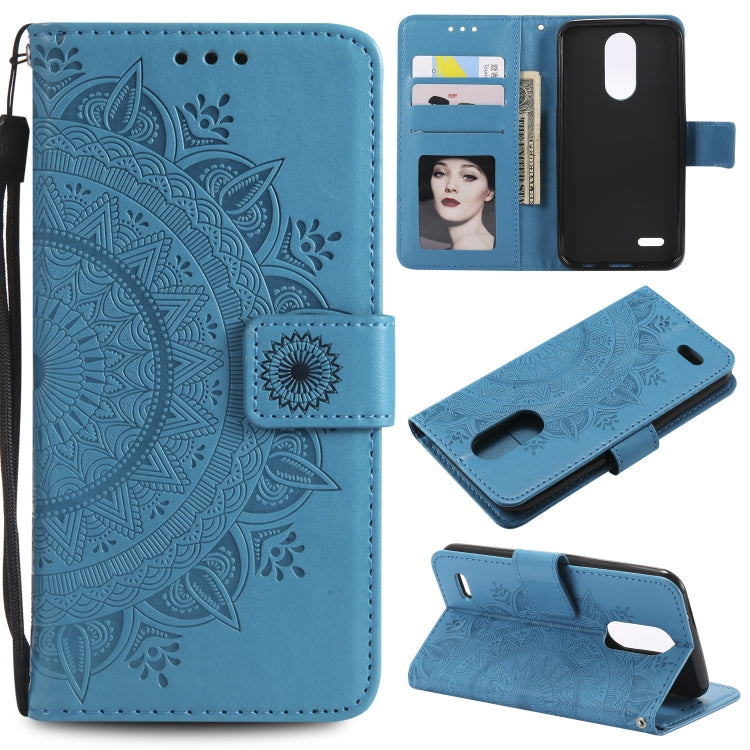 For LG X210 Totem Flower Embossed Horizontal Flip TPU + PU Leather Case with Holder & Card Slots & Wallet