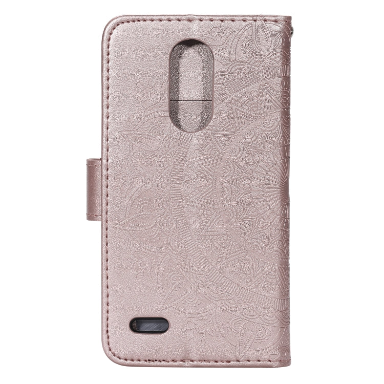 For LG X210 Totem Flower Embossed Horizontal Flip TPU + PU Leather Case with Holder & Card Slots & Wallet