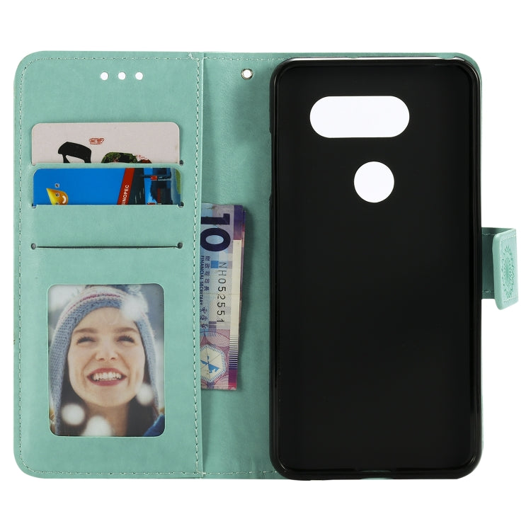 For LG V30 Totem Flower Embossed Horizontal Flip TPU + PU Leather Case with Holder & Card Slots & Wallet