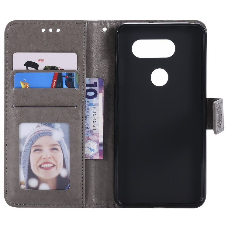 For LG V30 Totem Flower Embossed Horizontal Flip TPU + PU Leather Case with Holder & Card Slots & Wallet