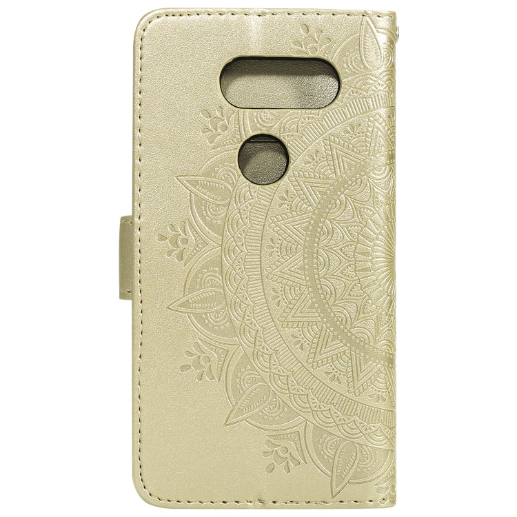 For LG V30 Totem Flower Embossed Horizontal Flip TPU + PU Leather Case with Holder & Card Slots & Wallet