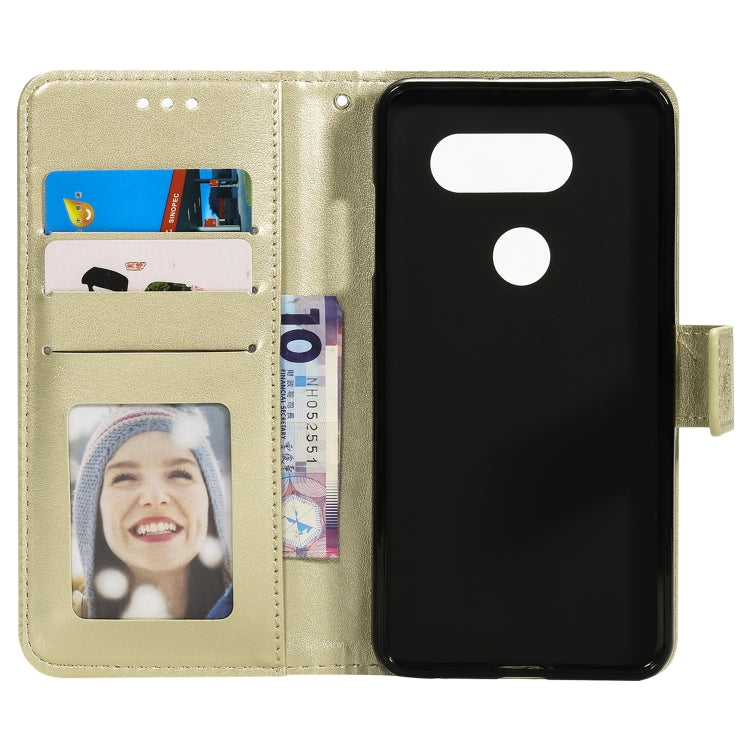 For LG V30 Totem Flower Embossed Horizontal Flip TPU + PU Leather Case with Holder & Card Slots & Wallet