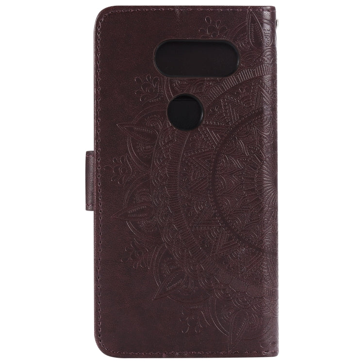 For LG V30 Totem Flower Embossed Horizontal Flip TPU + PU Leather Case with Holder & Card Slots & Wallet