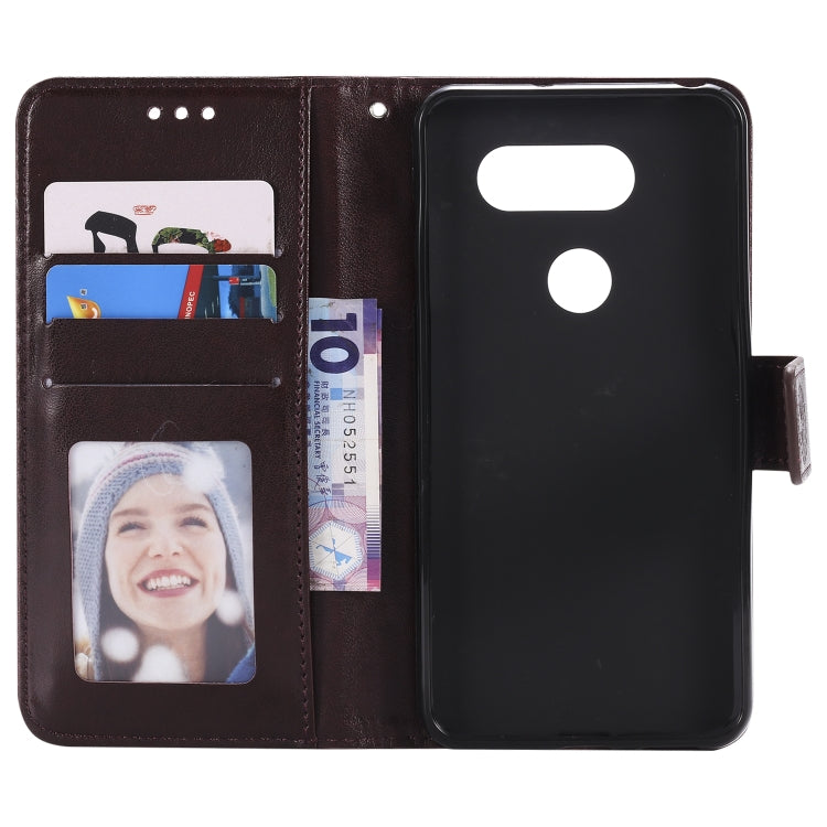 For LG V30 Totem Flower Embossed Horizontal Flip TPU + PU Leather Case with Holder & Card Slots & Wallet