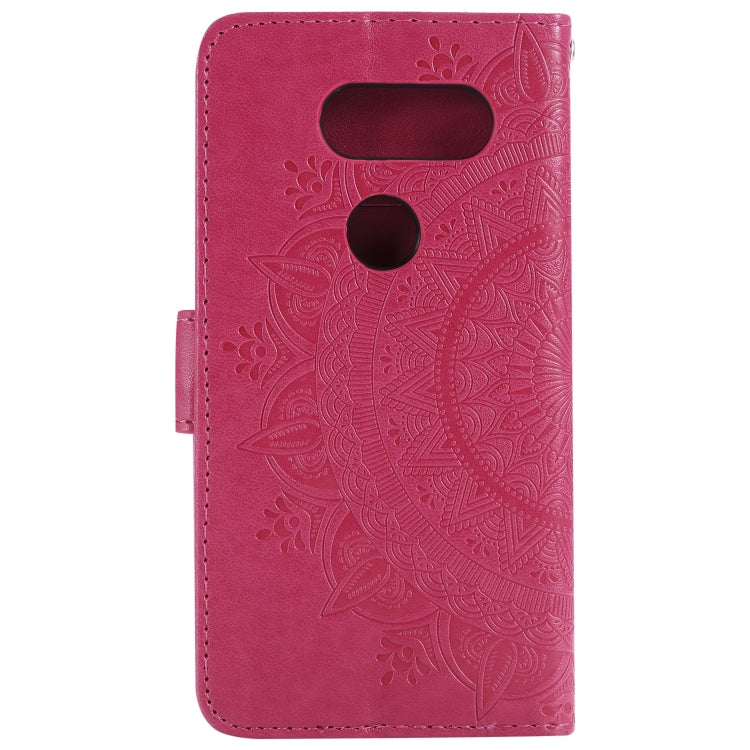 For LG V30 Totem Flower Embossed Horizontal Flip TPU + PU Leather Case with Holder & Card Slots & Wallet