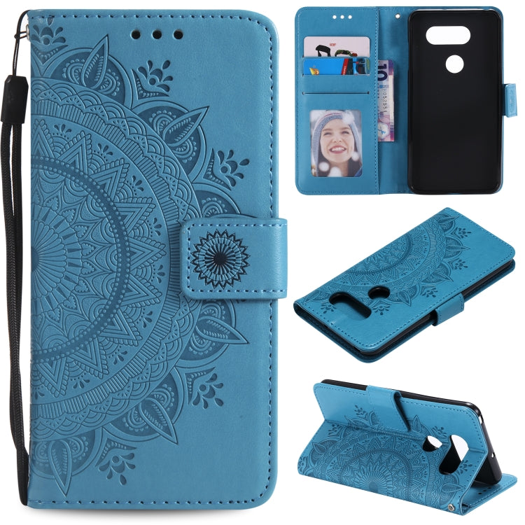 For LG V30 Totem Flower Embossed Horizontal Flip TPU + PU Leather Case with Holder & Card Slots & Wallet