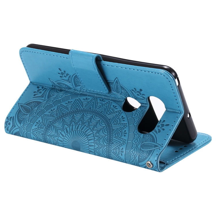 For LG V30 Totem Flower Embossed Horizontal Flip TPU + PU Leather Case with Holder & Card Slots & Wallet