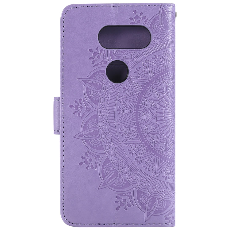 For LG V30 Totem Flower Embossed Horizontal Flip TPU + PU Leather Case with Holder & Card Slots & Wallet