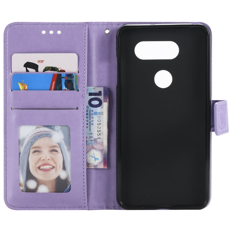 For LG V30 Totem Flower Embossed Horizontal Flip TPU + PU Leather Case with Holder & Card Slots & Wallet