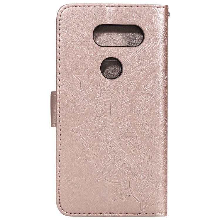 For LG V30 Totem Flower Embossed Horizontal Flip TPU + PU Leather Case with Holder & Card Slots & Wallet