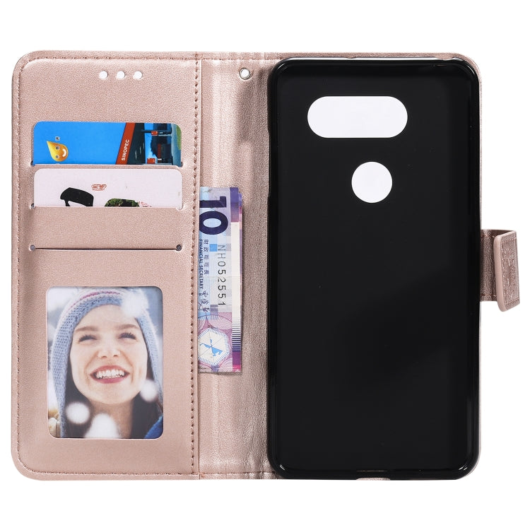 For LG V30 Totem Flower Embossed Horizontal Flip TPU + PU Leather Case with Holder & Card Slots & Wallet