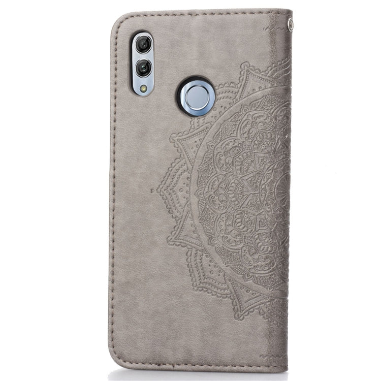 For Huawei Honor 10 Lite Halfway Mandala Embossing Pattern Horizontal Flip Leather Case with Holder & Card Slots & Wallet & Lanyard