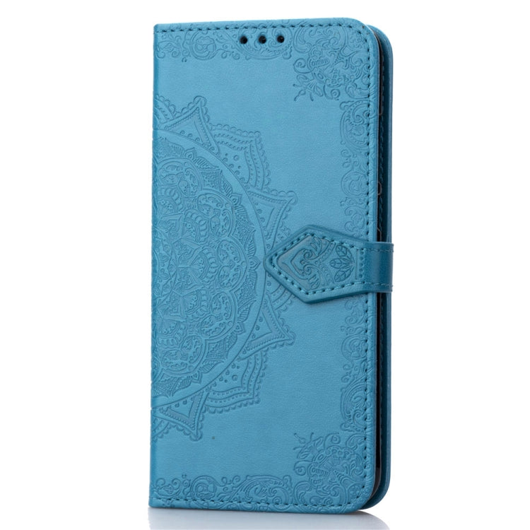 For Huawei Honor 10 Lite Halfway Mandala Embossing Pattern Horizontal Flip Leather Case with Holder & Card Slots & Wallet & Lanyard