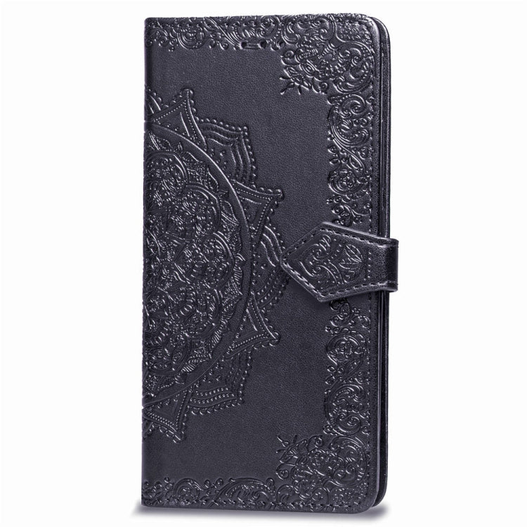 For Huawei Mate 20 Lite Halfway Mandala Embossing Pattern Horizontal Flip Leather Case with Holder & Card Slots & Wallet & Lanyard