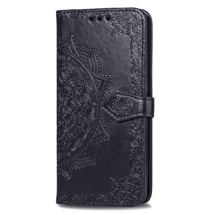 For Huawei Mate 20 Pro Halfway Mandala Embossing Pattern Horizontal Flip Leather Case with Holder & Card Slots & Wallet & Lanyard