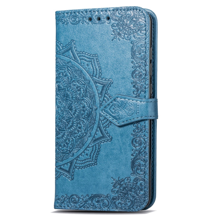 For Huawei Mate 20 Pro Halfway Mandala Embossing Pattern Horizontal Flip Leather Case with Holder & Card Slots & Wallet & Lanyard